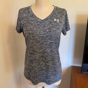 Under Armour Black and Gray V Neck Tee NO TAG